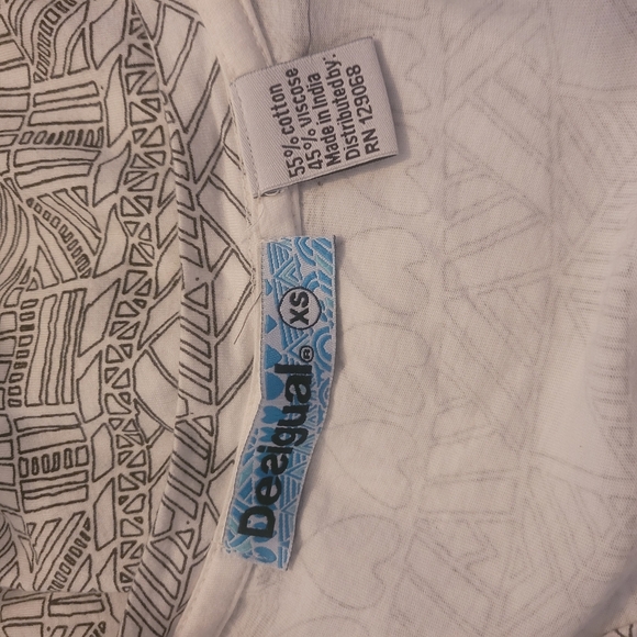 Desigual Abstract Print Tank Top With Heart Pattern XS - Picture 6 of 6